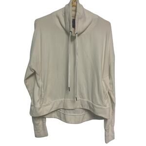 Sweaty Betty Escape Luxe Fleece Hoodie Cotton Blend Cowl Neck Sweatshirt Small